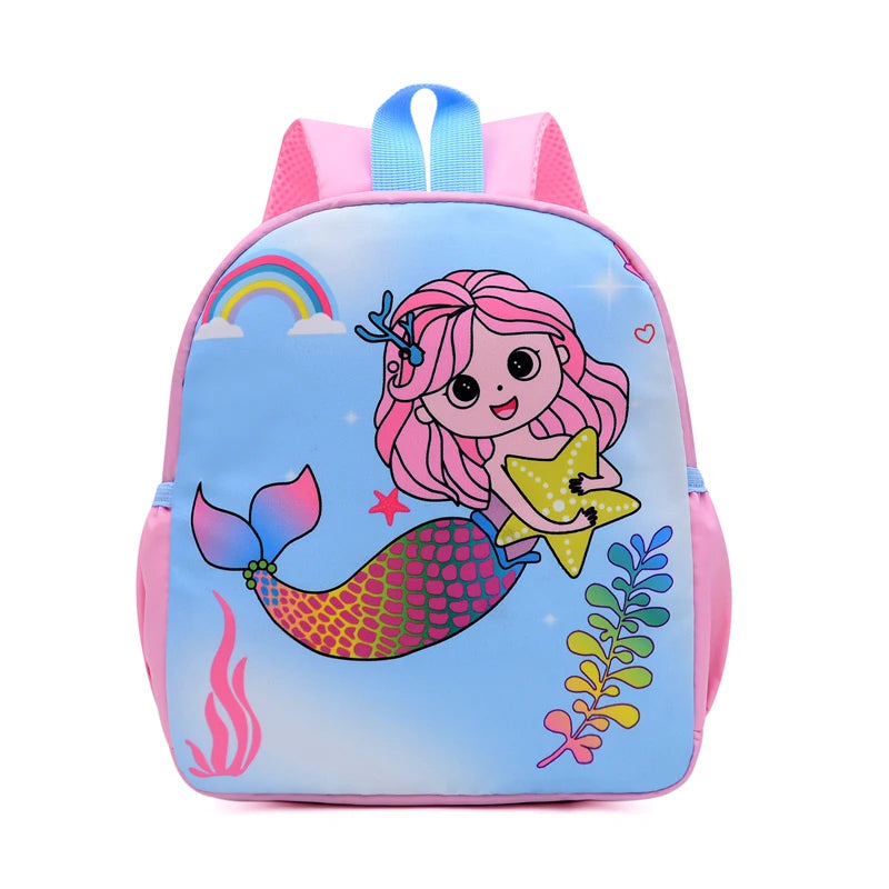 Children's School Bag Cartoon Animal Pattern High Quality Nylon Kids Backpack