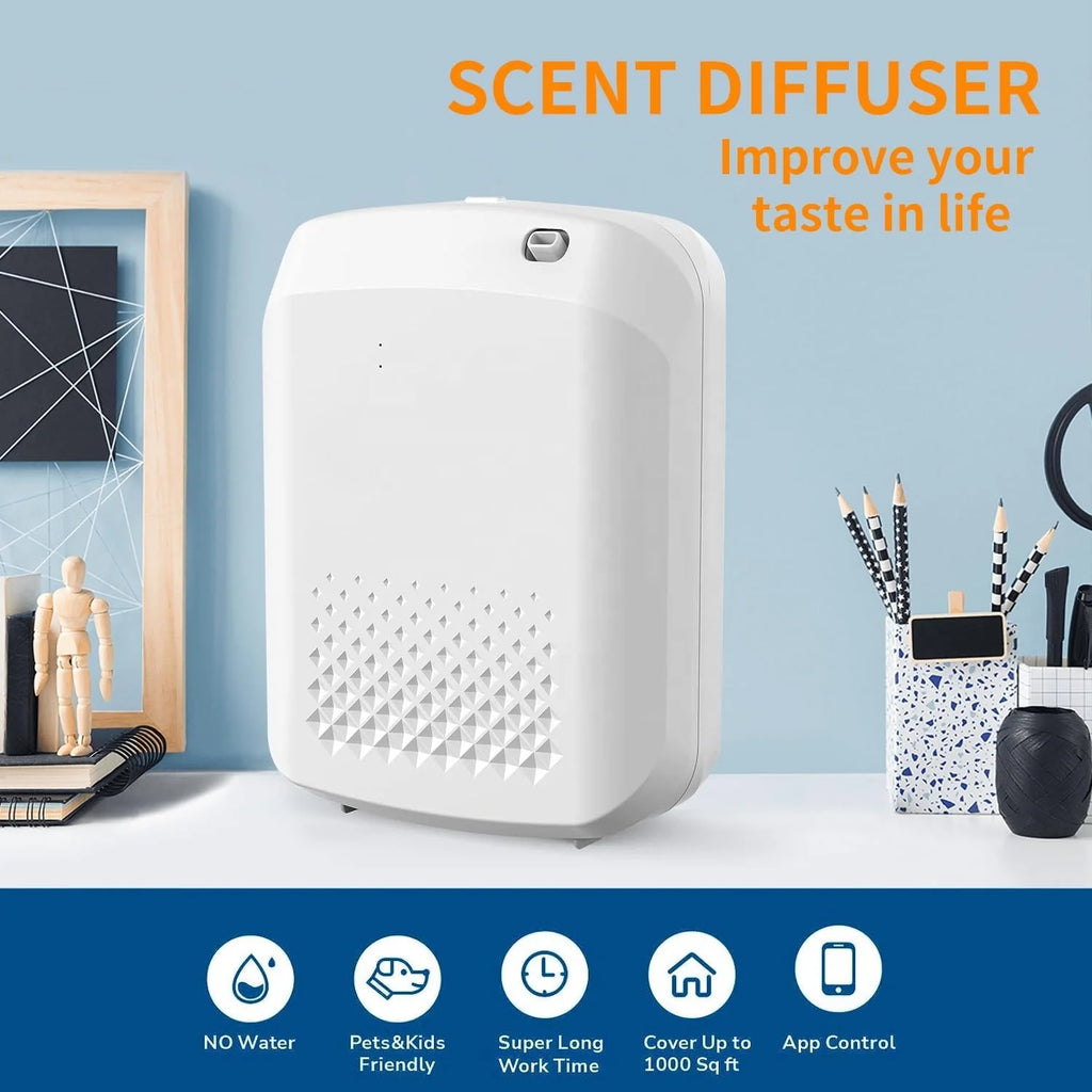 Plastic Essential Oil Dispenser Wall Mounted Electric Fragrance Smart Waterless Diffuser