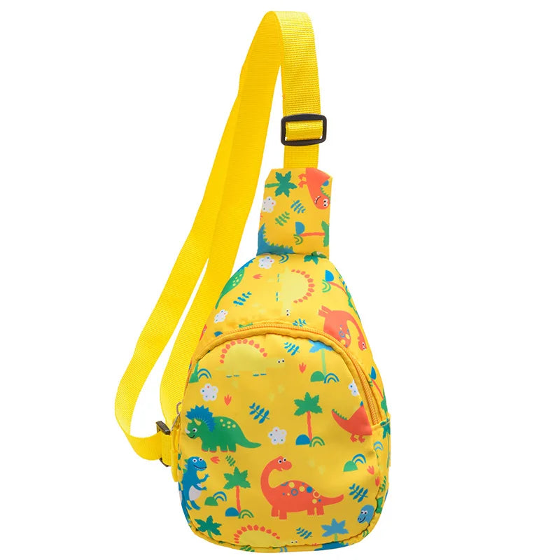 Children's Crossbody Backpack Cute Cartoon Pattern Dress Casual School Bag for Boys ,Girls