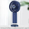 Wholesale Mini Rechargeable Ventiladores Portable Personal Desk Table Hand Held Usb Led Small Fan With 2400mAh Battery