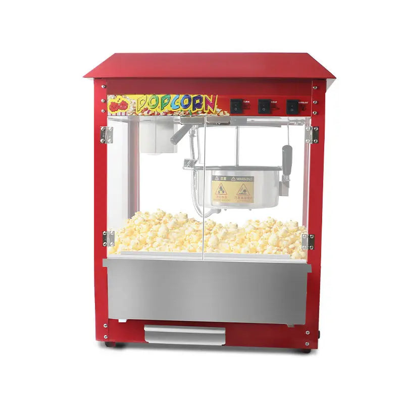 Commercial & Household Stainless Steel Caramel Popcorn Maker Machine 8OZ Capacity Electric Attractive Price