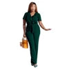 Wood Ear Edge Waist Casual Temperament Elegant Women's Trousers Jumpsuit
