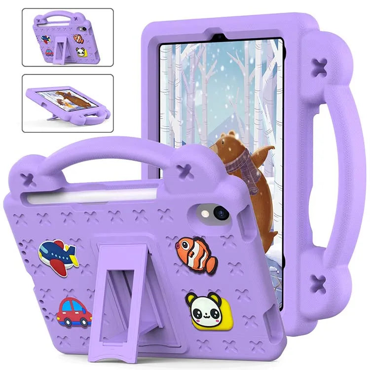 Case for iPad Mini 6 8.3 Inch 2021 Kids Friendly Foam Handle Folding Bracket Cartoon Shockproof Cover