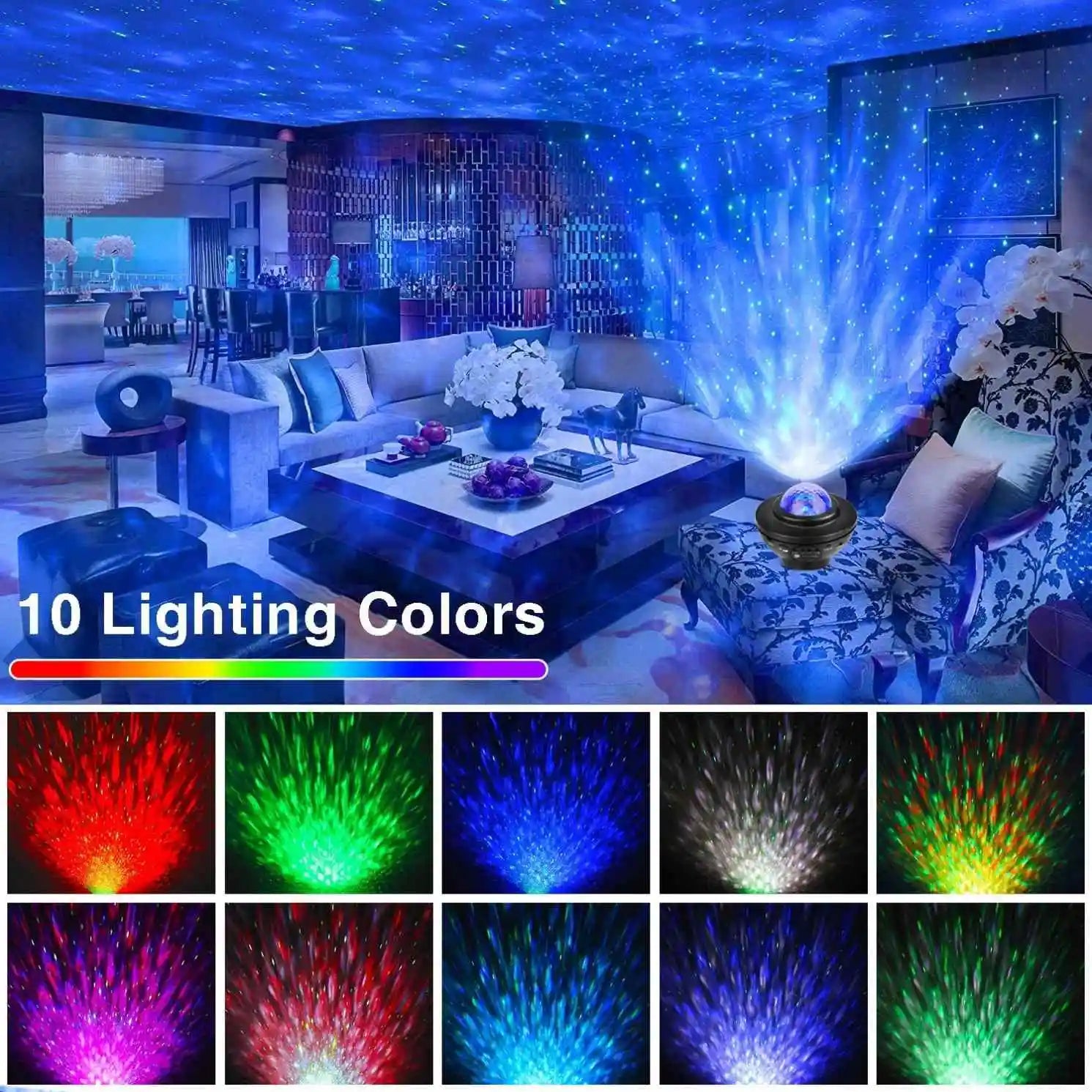 Kids Bedtime Night Sky Light LED Star Projector Lamp