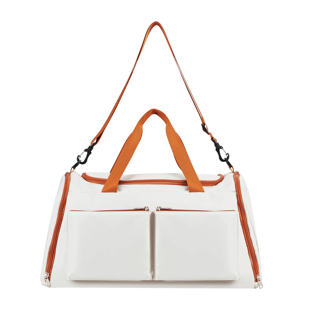 Large Capacity Lightweight Organizing Outdoor Travel Bag Custom logo Luxury White Waterproof Foldable Duffle Bag