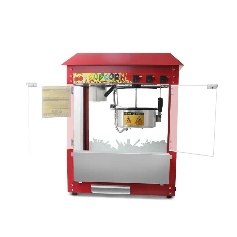 High Productivity Commercial & Household Stainless Steel Caramel Popcorn Maker Machine 8OZ Capacity Electric Attractive Price