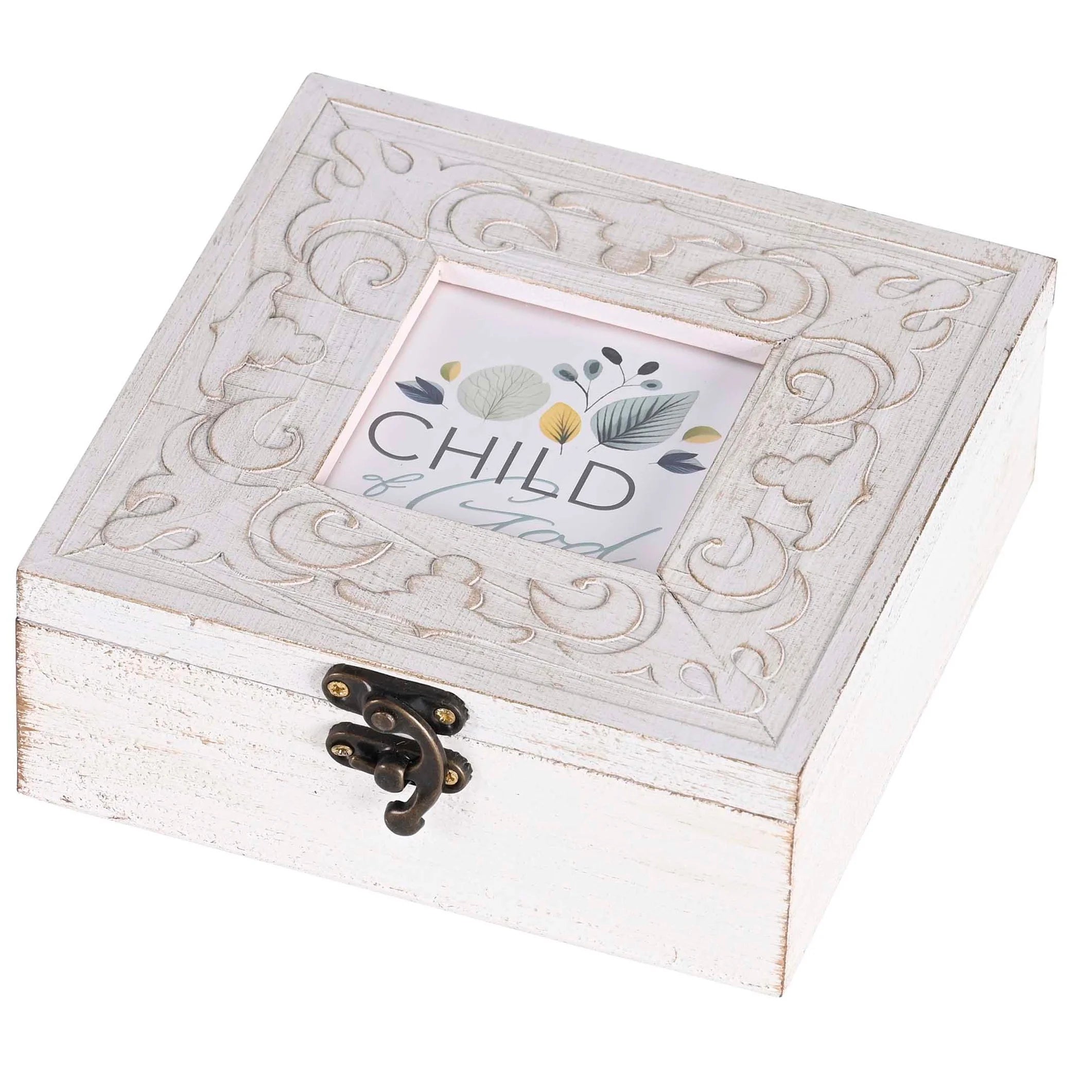 Child of God Girl Music Box Wooden Carousel Horse with Mechanically Powered Play for Home Decor