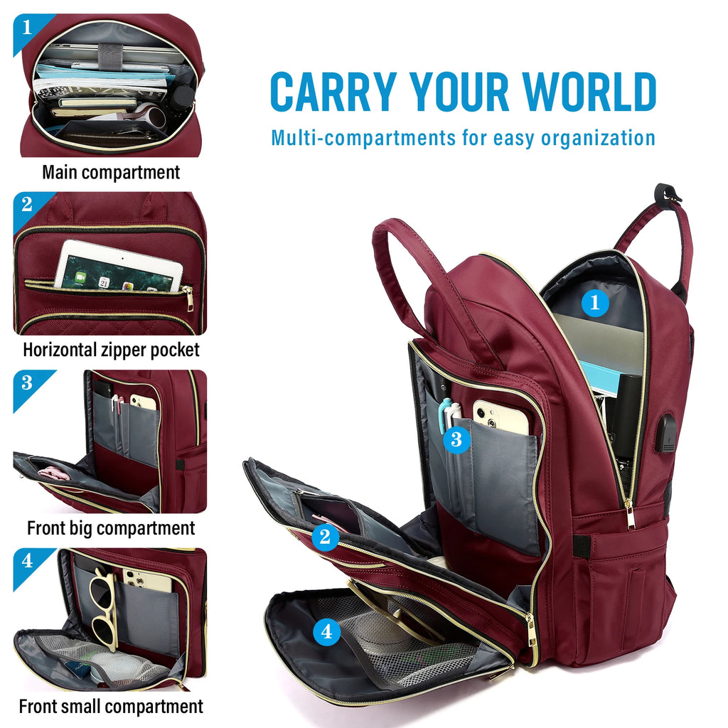 17 Inch Casual Travelling Backpack Bag Fashion Waterproof Large Laptop Backpack School Bags