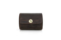 Genuine Vintage Leather Neck Tie Holder with Anti-Wrinkle Storage Men's Travel Tie Roll Case