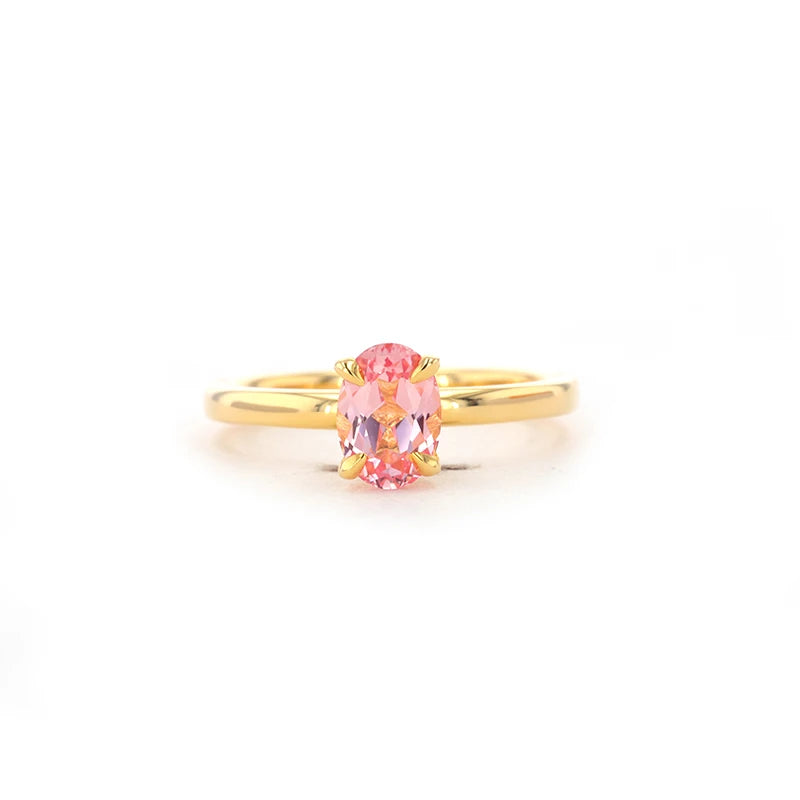 Oval Shape Gemstone Rings 5X7mm S925  Moissanite Engagement Ring for Women
