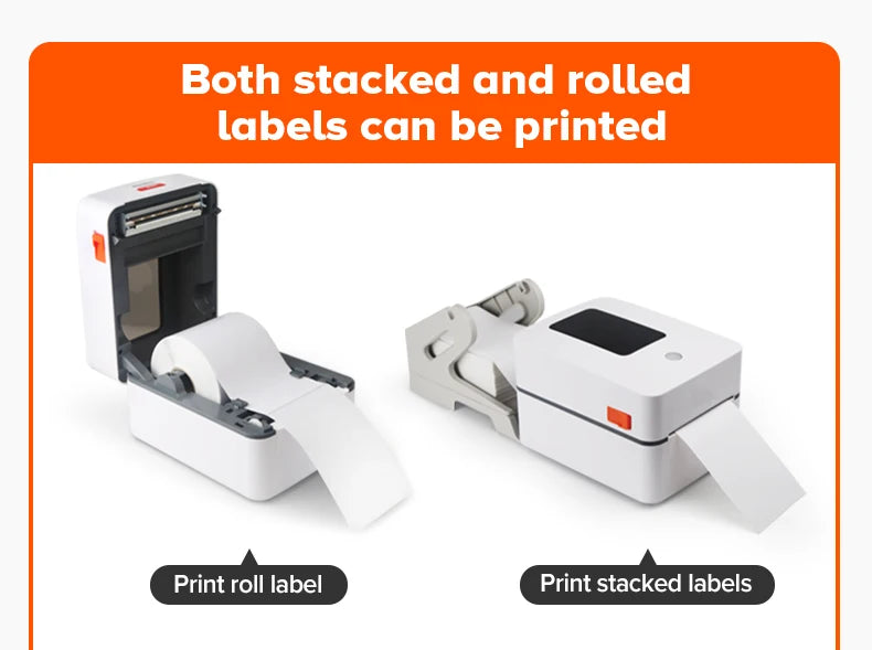 Desktop Thermal Barcode Printer 4x6 120mm Shipping Label Printer With Bluetooth Thermal Label Printer