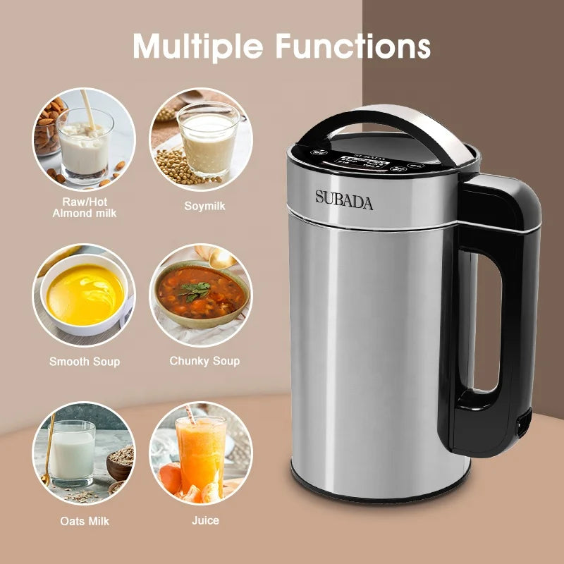 Perfect For Automatic Nut Almond Milk Machine for Homemade Plant-Based Milk Oat Soybean Almond Cow and Dairy Free Beverages Soy Milk Maker