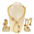 Classic Jewelry Set Simple Fashion Brazilian Jewelry Necklace Set Real Gold Plated Jewelry Sets