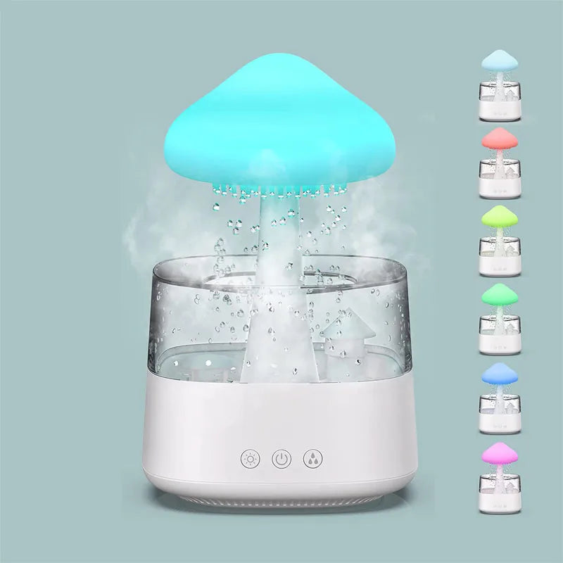 Night Light Water Drips Rain Cloud Humidifier