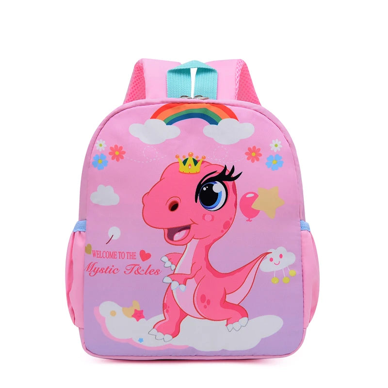 Children's School Bag Cartoon Animal Pattern High Quality Nylon Kids Backpack