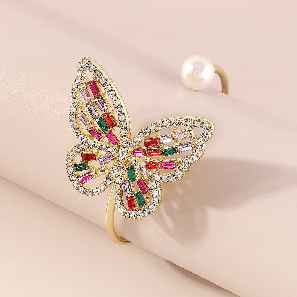 Diamond Bracelet Pearl Butterfly Luxury Romantic Bracelet for Women