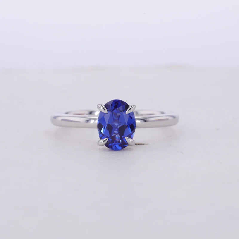 Oval Shape Gemstone Rings 5X7mm S925  Moissanite Engagement Ring for Women