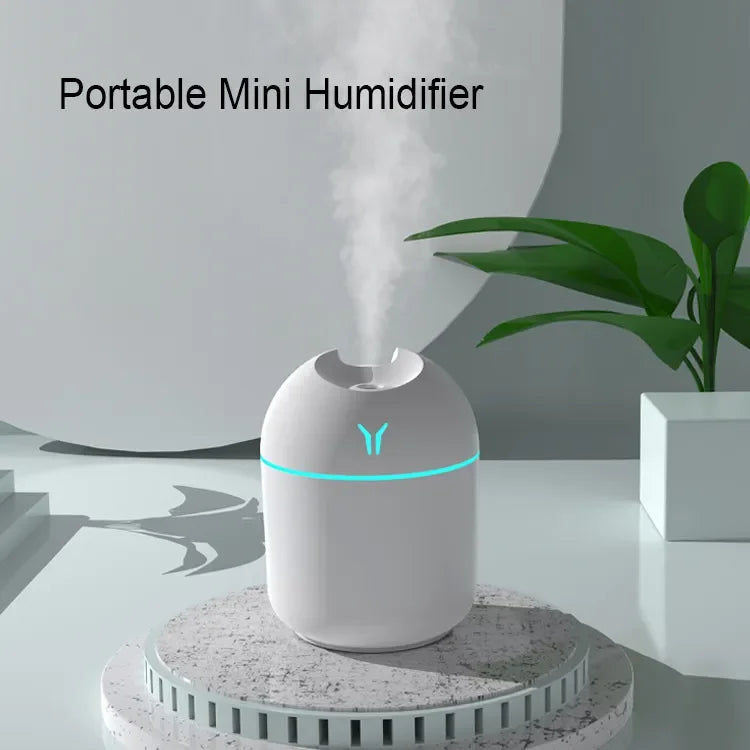 Portable Colorful Led Light Mini H2O Spray Mist Car USB Cool Air Humidifier for Bedrooms