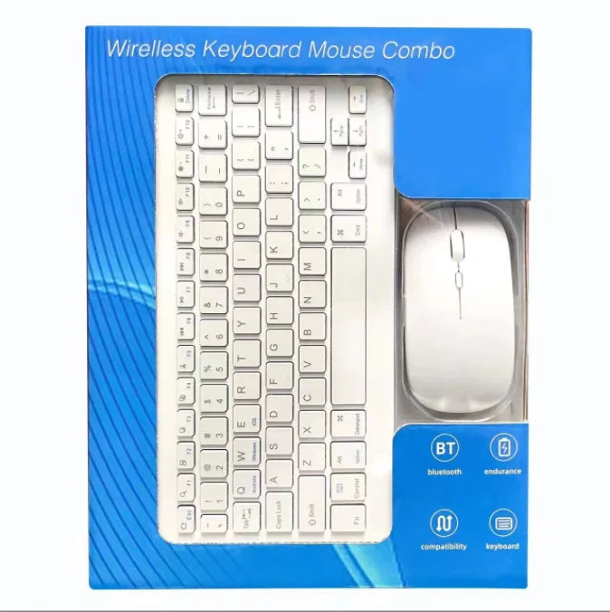 Wireless USB Keyboard and Mouse Combo Customizable Language for Tablet PC and Phone Split Style
