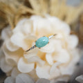 Gemstone Rings Natural Larimar Ring for Women 925 Sterling Silver K Gold Plated Sea Pattern Blue Stone Fine Jewelry