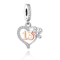 Fit Original Bracelet Necklace Jewelry 925 Sterling Silver Butterfly Number Beads Charms Anniversary, Speical Birthdays