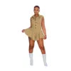 Lapel Sleeveless Button Women's Jumpsuits