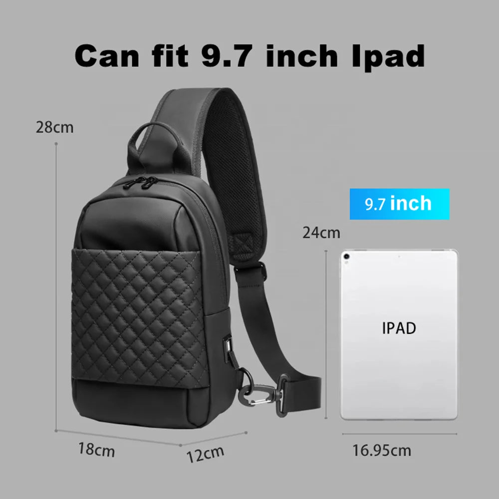 Sling Bag for Men Women Small Crossbody Backpack /Chest Bag for Travel Sport Running