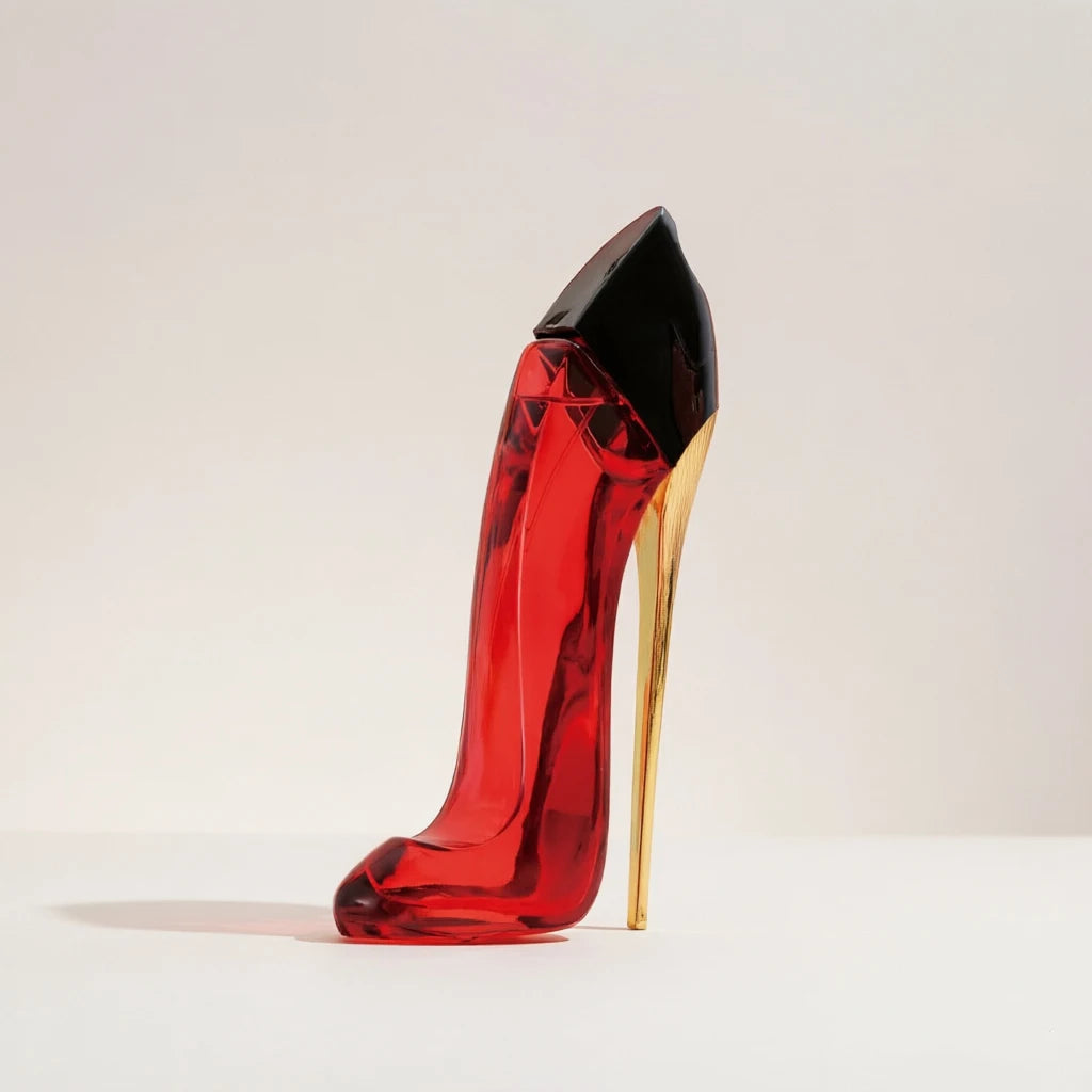 Woman's Fruity Floral Long-Lasting Fragrance Red High Heel Bottle Design Perfume