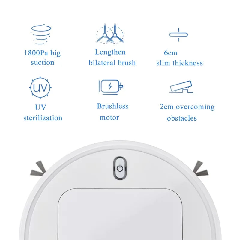 Home Appliance Robotic Vacuum Cleaner Intelligent Robot Vacuum Mop Cleaner Floor Sweeper Vacuum Cleaner and Robot