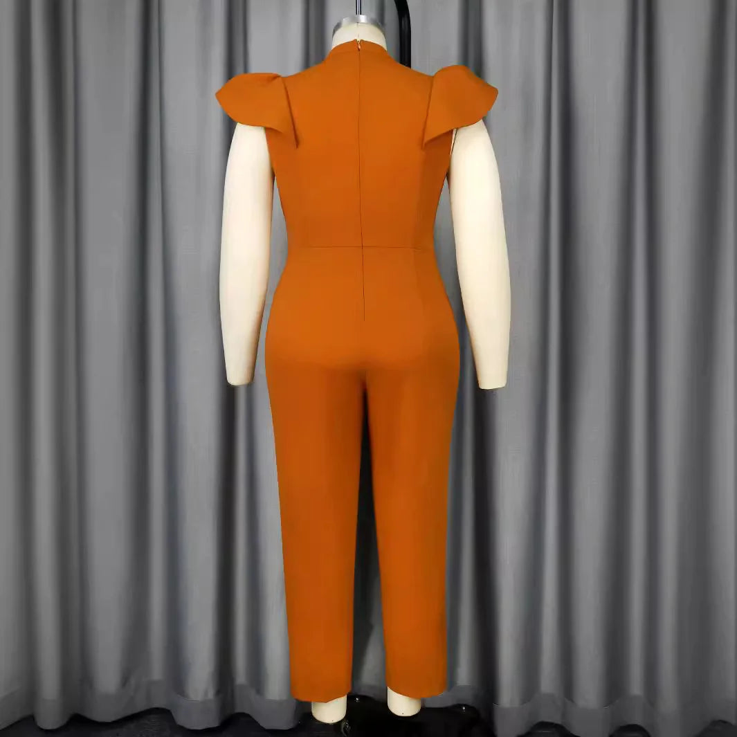 Women Jumpsuit Short Sleeve Straight Leg Jumpsuit Women's With Belt Bodysuit Rompers
