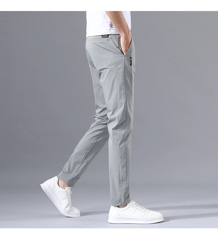 Men's Casual Pants Slim Fit Stretch Classic Chino Trouser