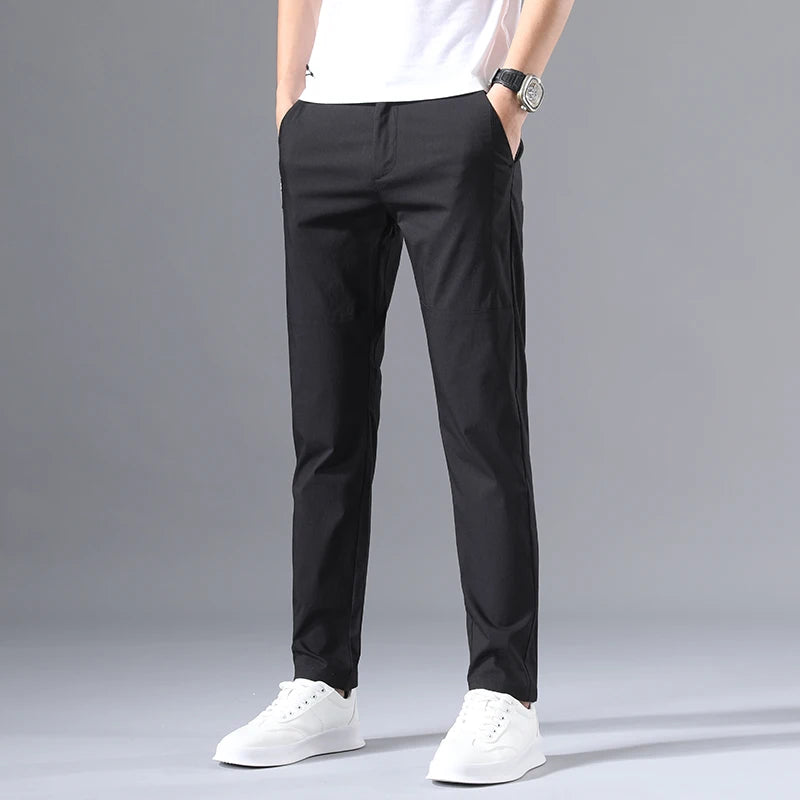 Men's Casual Pants Slim Fit Stretch Classic Chino Trouser