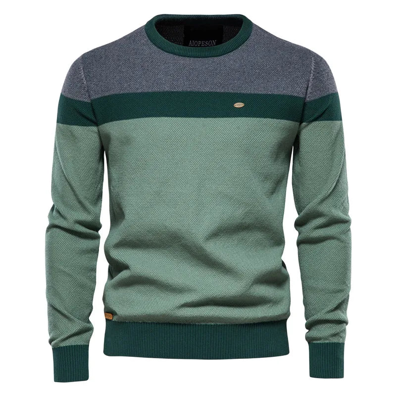 AIOPESON Pullover Knitted Sweaters For Men New