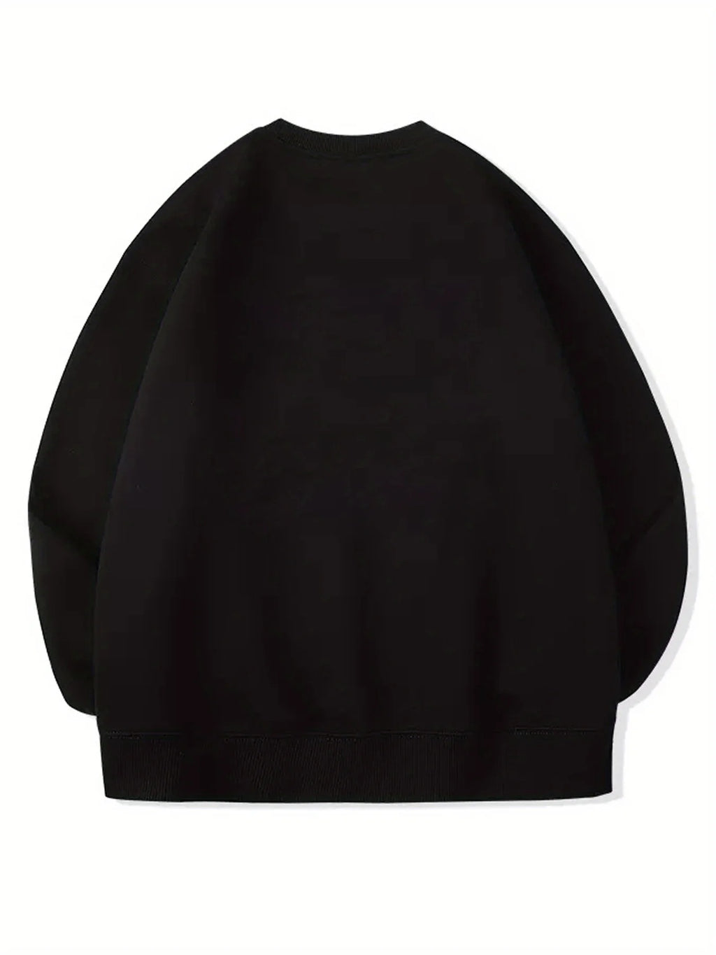 Men's autumn and winter fashionable casual loose futune long sleeved round neck sweatshirt