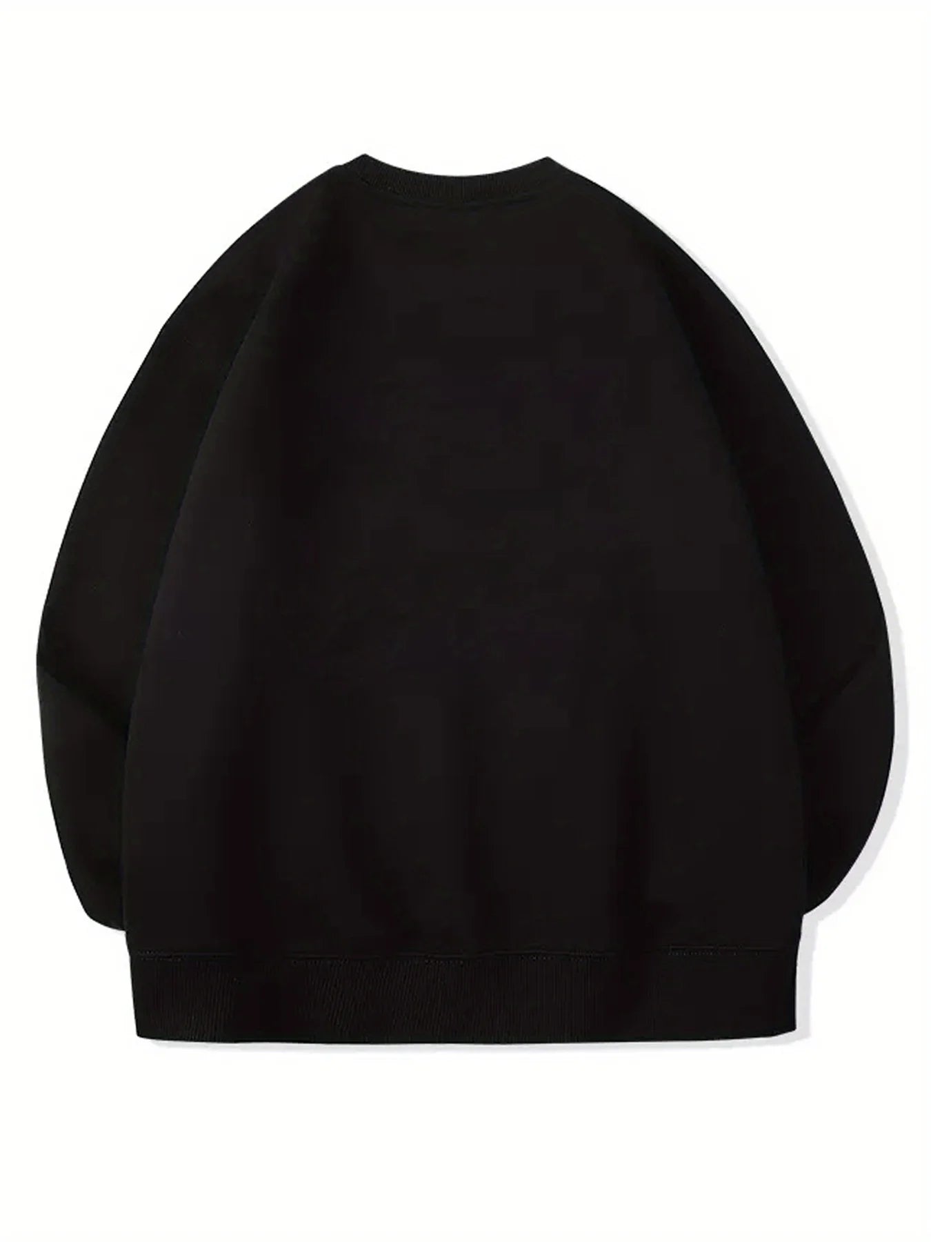 Men's autumn and winter fashionable casual loose futune long sleeved round neck sweatshirt