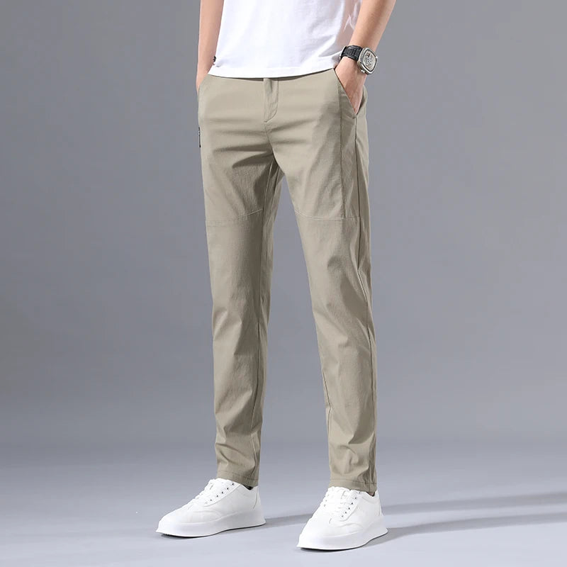 Men's Casual Pants Slim Fit Stretch Classic Chino Trouser
