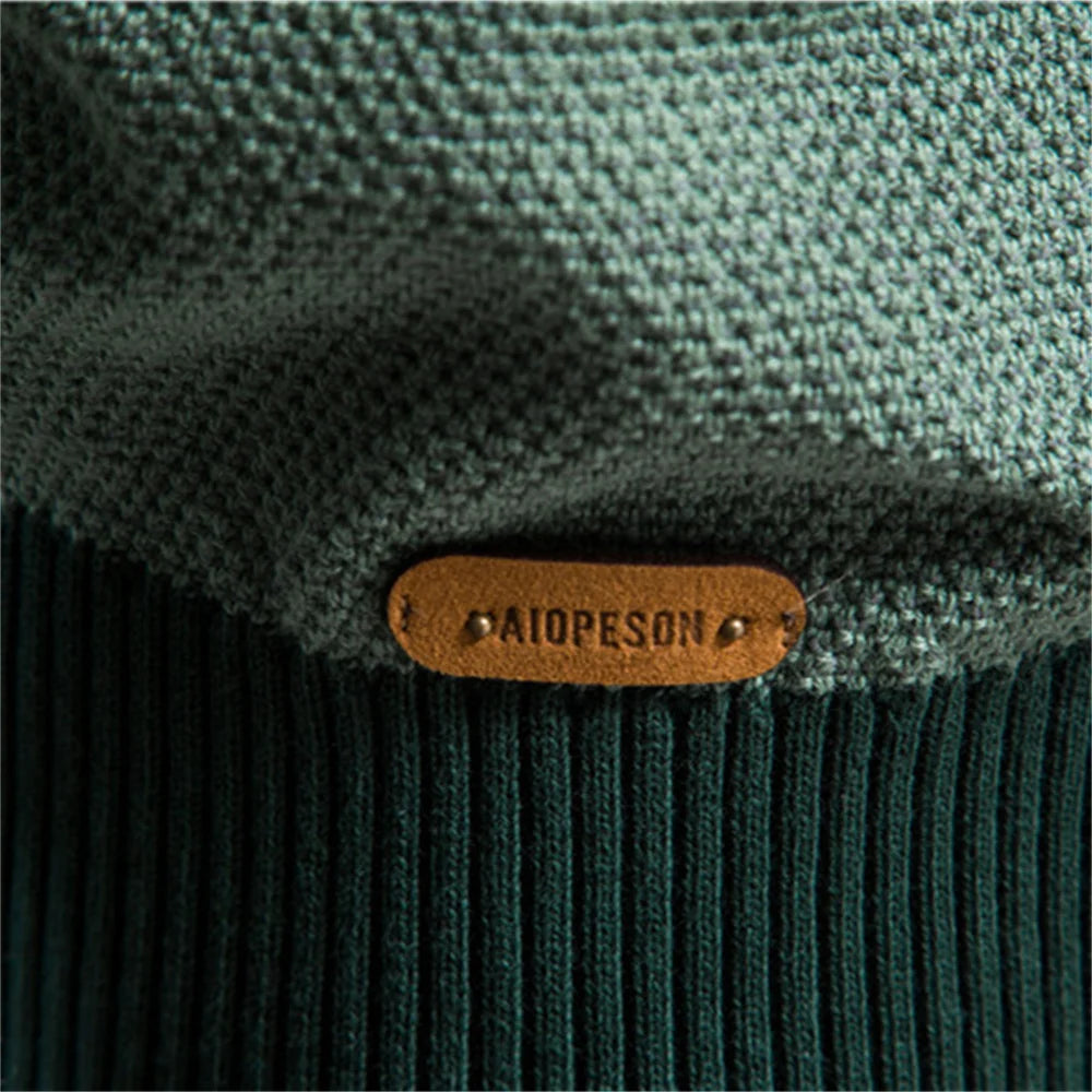 AIOPESON Pullover Knitted Sweaters For Men New