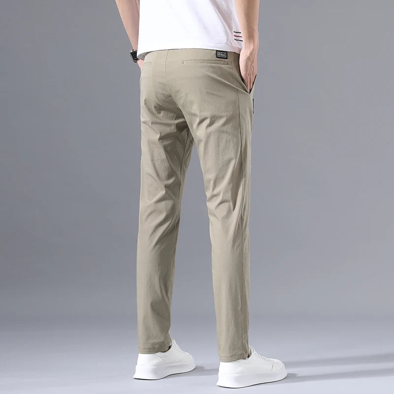 Men's Casual Pants Slim Fit Stretch Classic Chino Trouser