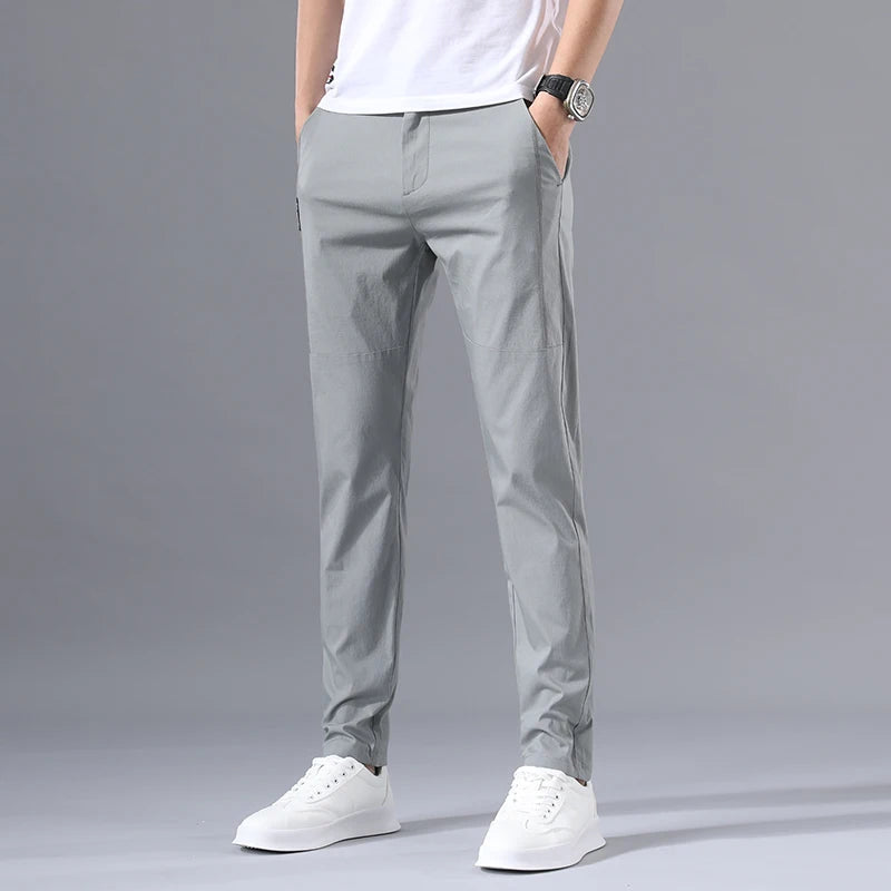 Men's Casual Pants Slim Fit Stretch Classic Chino Trouser